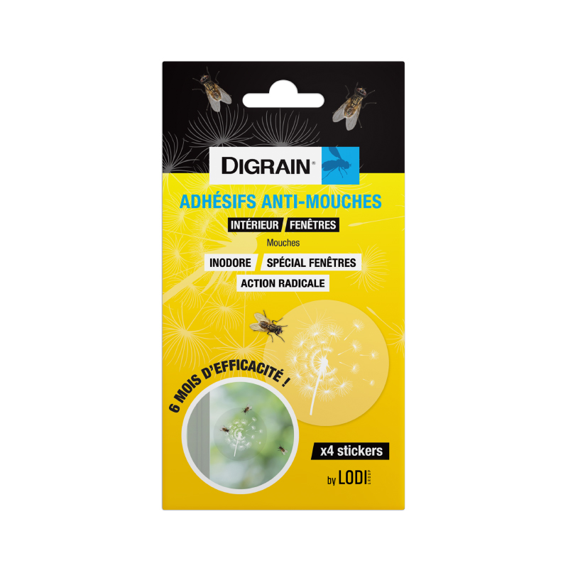 Digrain Anti-Mouches Adhésifs piège mouches
