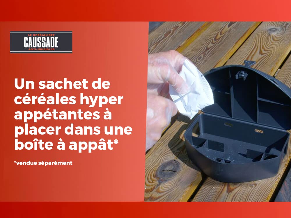 Caussade Anti-Rats & Souris CARSCBR150 raticide céréales 150g résistants