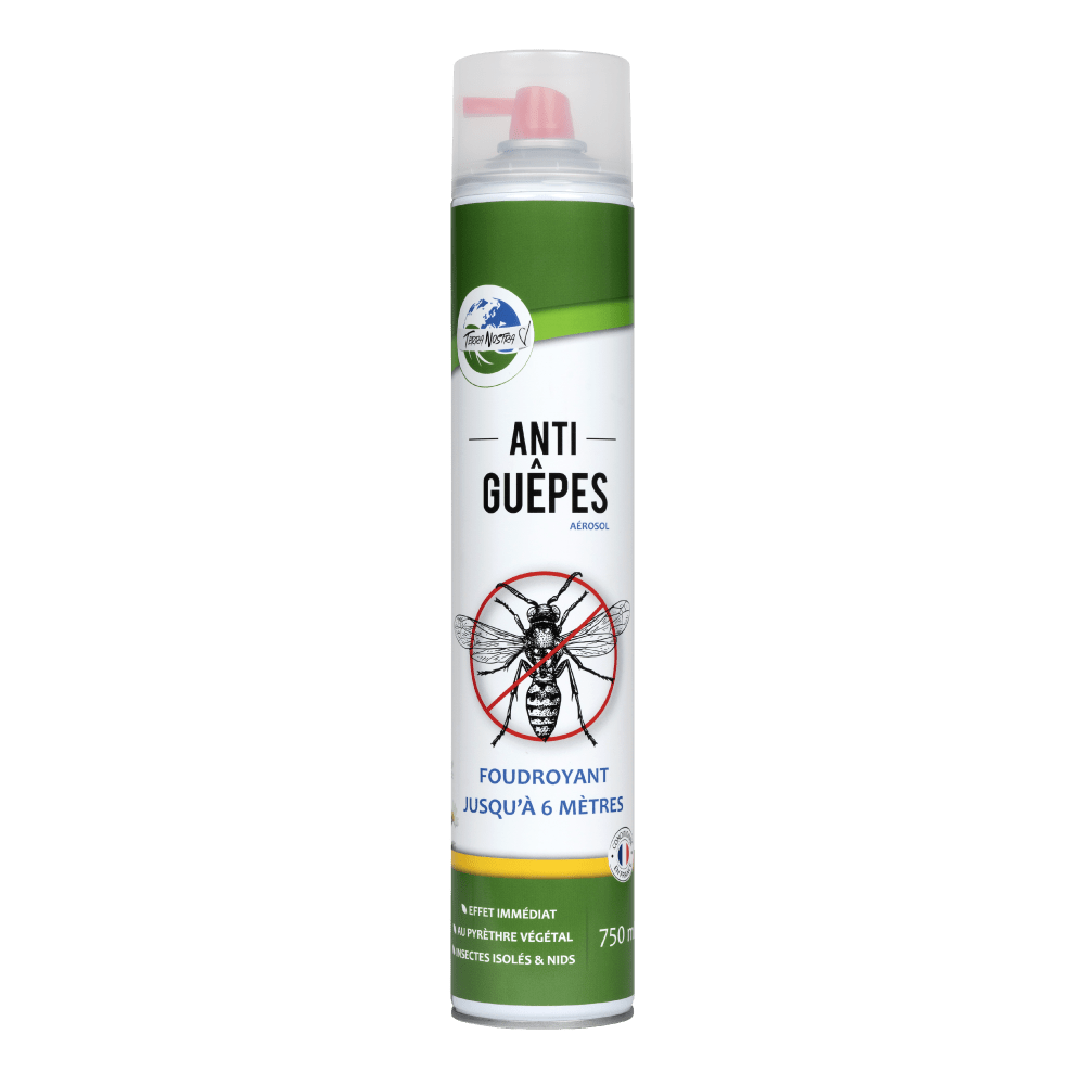 Terra Nostra aérosol anti-guêpes frelons 750ml jet 6m