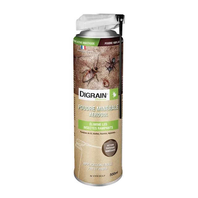 Digrain Aérosol Poudre Minérale insecticide rampants