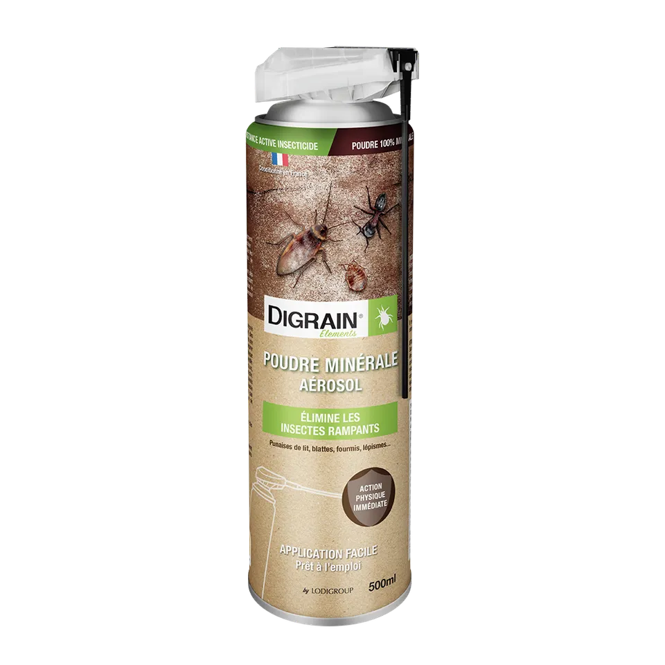 Digrain Poudre Minérale aérosol insecticide