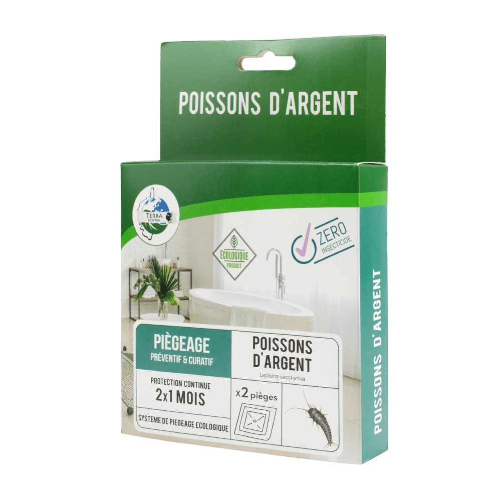 Terra Nostra Piège Poisson d'Argent Plaque x2 Sans insecticide