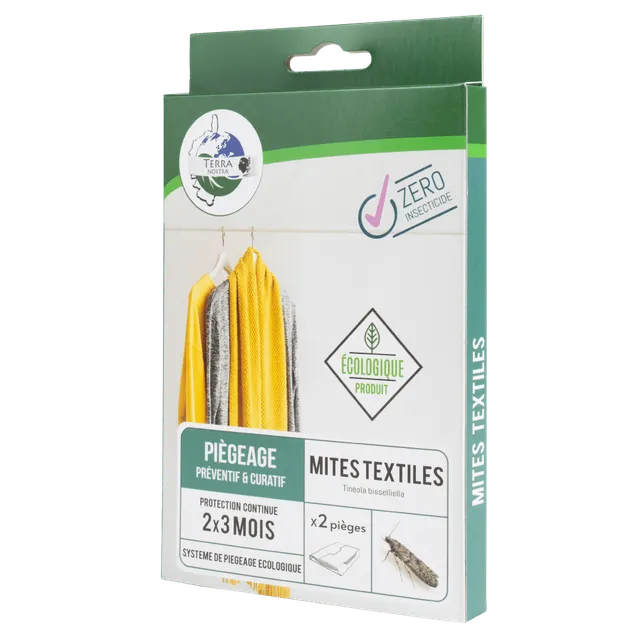 Terra Nostra piege mites textiles pheromone 2 boites sans insecticide