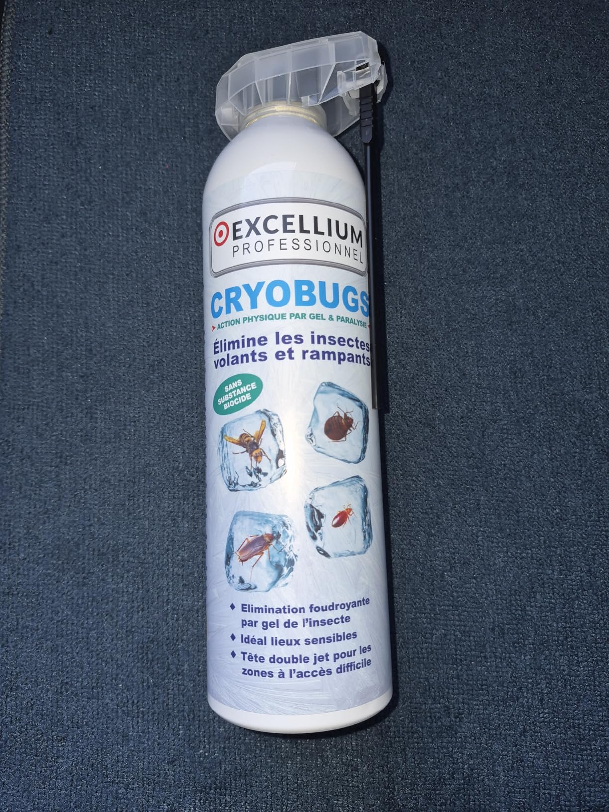 Cryobugs Excellium bombe froid insecticide 500 ml -40°C