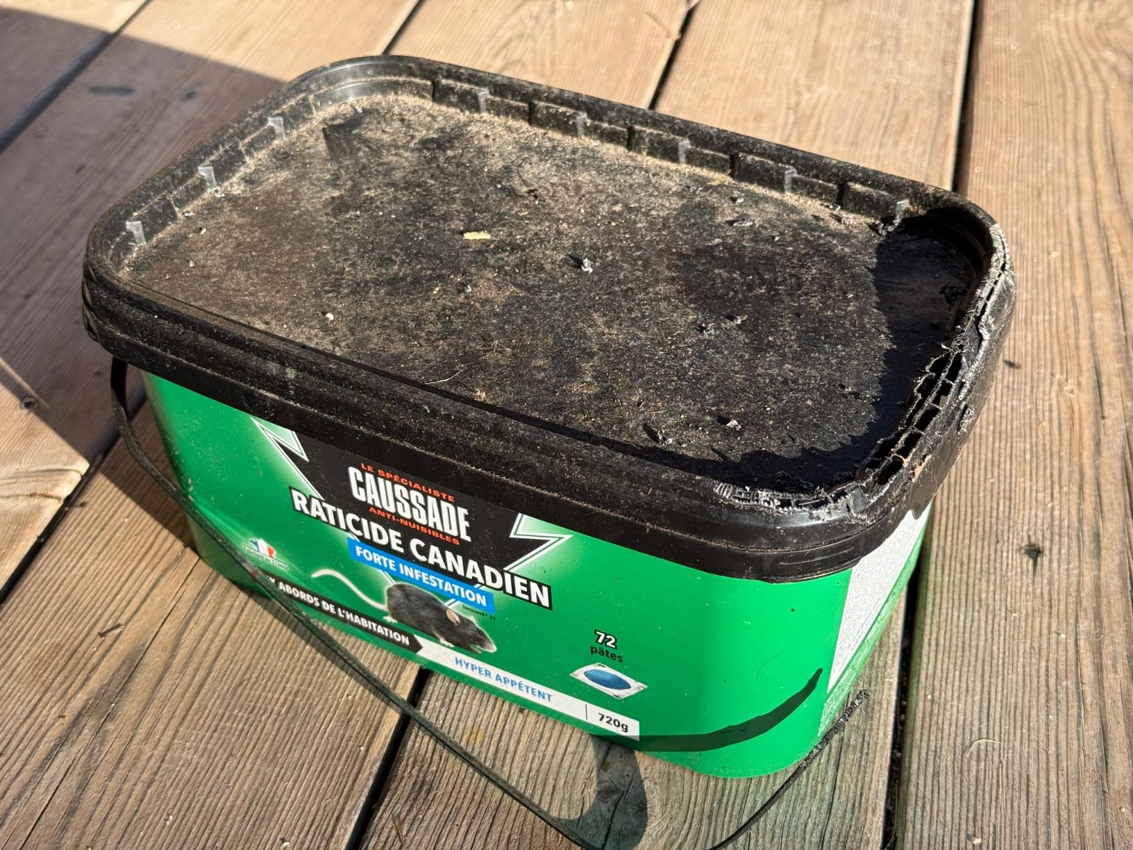 Caussade Raticide Canadien pâtes anti-rats 72 appâts 720 g