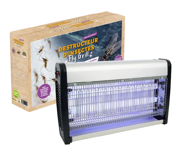 Aurodil Fly Grill destructeur d'insectes électrique 2 lampes LED