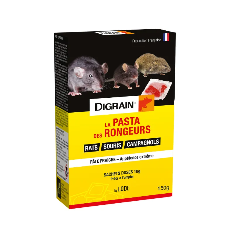Digrain La Pasta raticide pâte anti-rongeurs