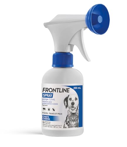 Frontline Spray antiparasitaire chien-chat 100ml infestation massive