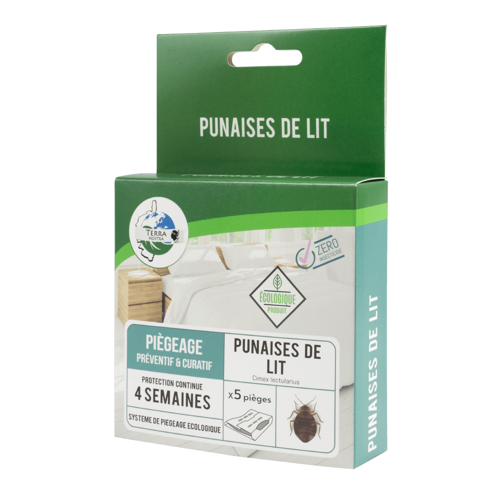 Terra Nostra piège plaque anti-punaises de lit x5 écologique