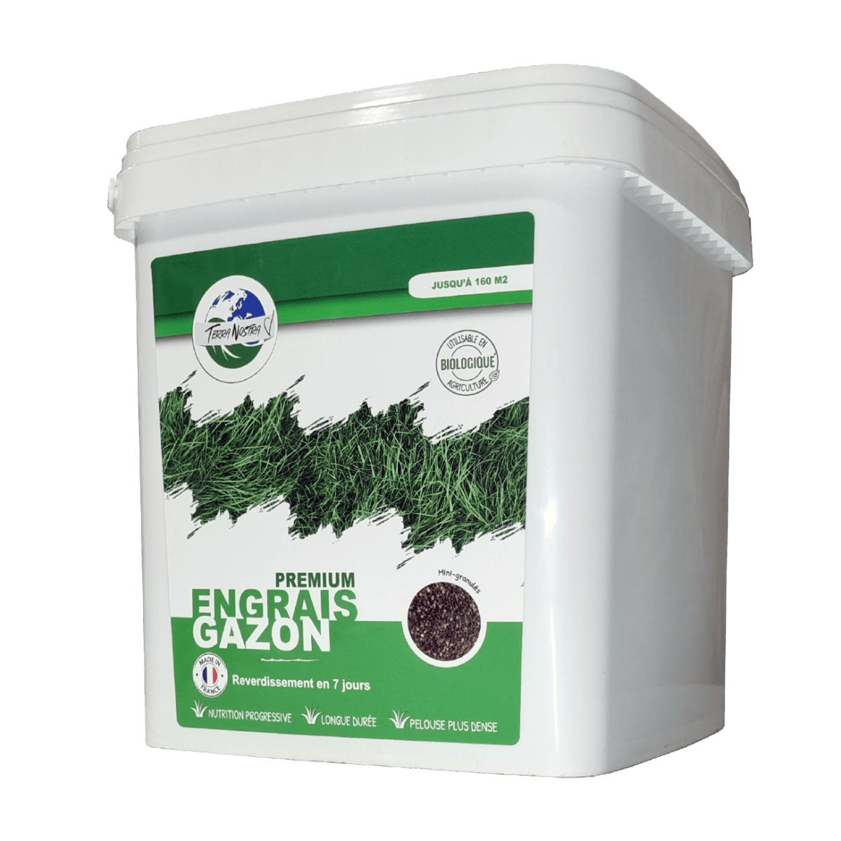 Terra Nostra engrais gazon premium granules boite 1,5 kg 40 m2