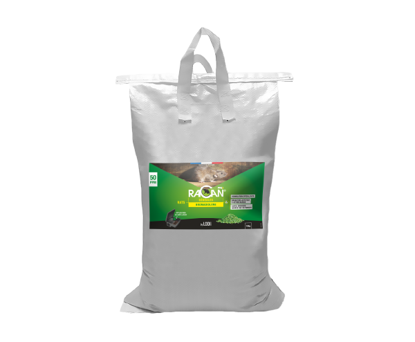 Aurodil Racan Céréales raticide sac 10 kg bromadiolone