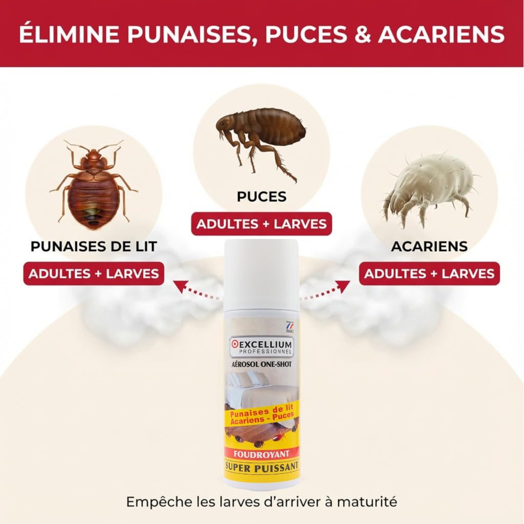 Excellium Professionnel One Shot fumigène punaises 150ml