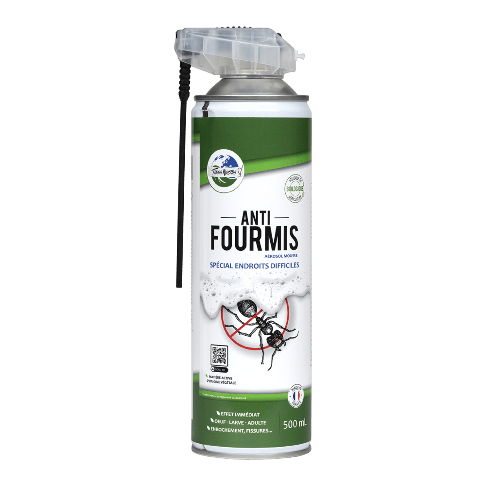 Terra Nostra Aérosol Mousse anti-fourmis 500ml effet choc