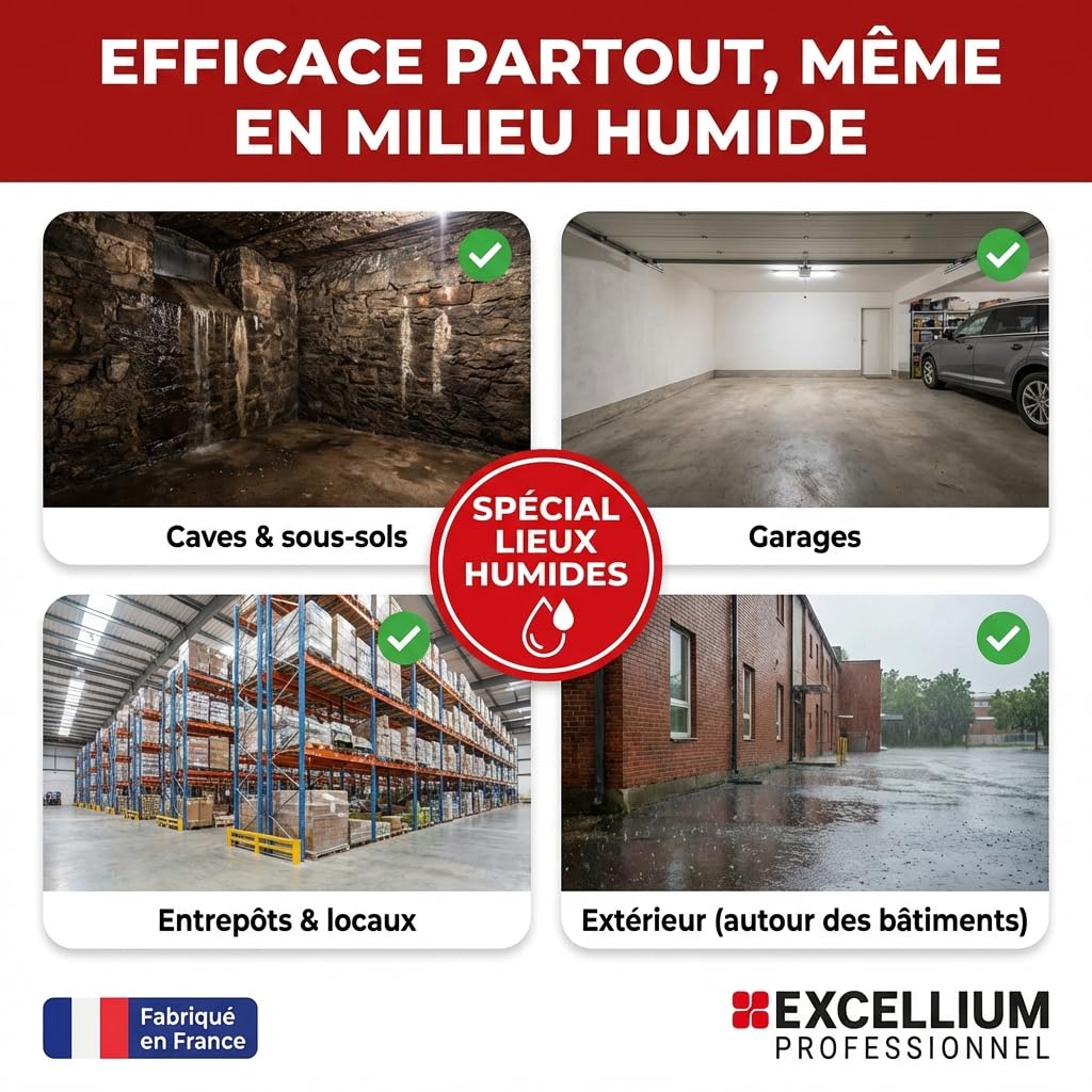Excellium bloc appâts anti-rats souris 240 g hydrofuge