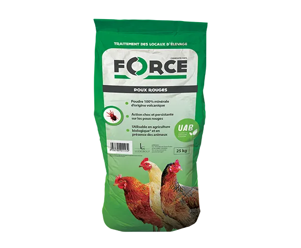 Aurodil Force I3325 insecticide poux rouges 25 kg