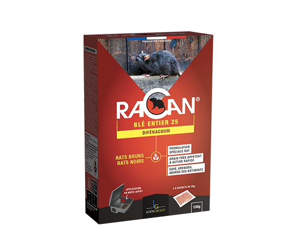Aurodil Racan Blé Entier 25 appât grains 150 g difénacoum