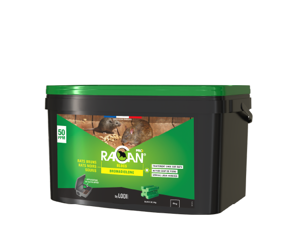 Racan Blocs rodenticide 5 kg bromadiolone
