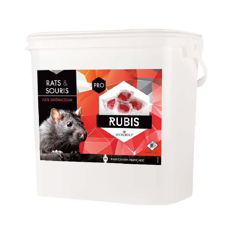 Phobi Rubis pâte raticide 5 kg au difénacoum