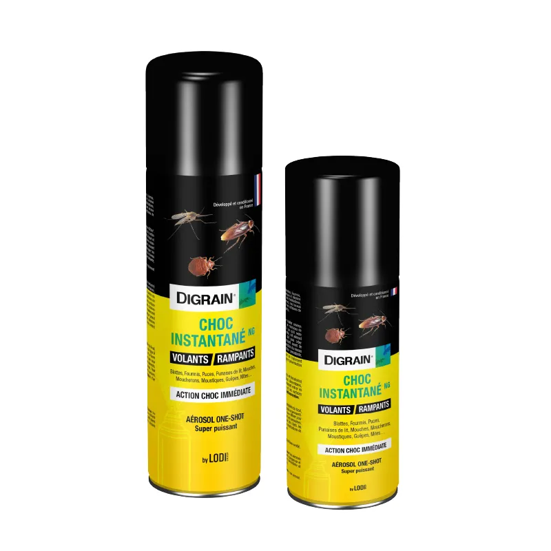 Digrain Choc Instantané NG insecticide aérosol action choc