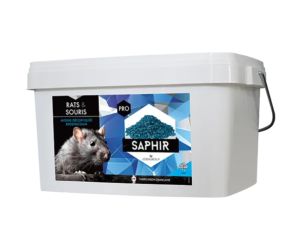 Phobi Saphir grain raticide 10 kg au brodifacoum