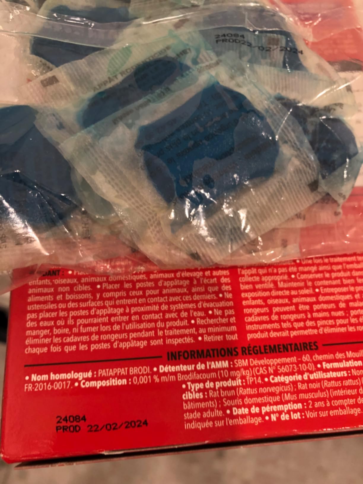 Caussade Raticide Canadien pâte anti-souris 15 sachets 150g