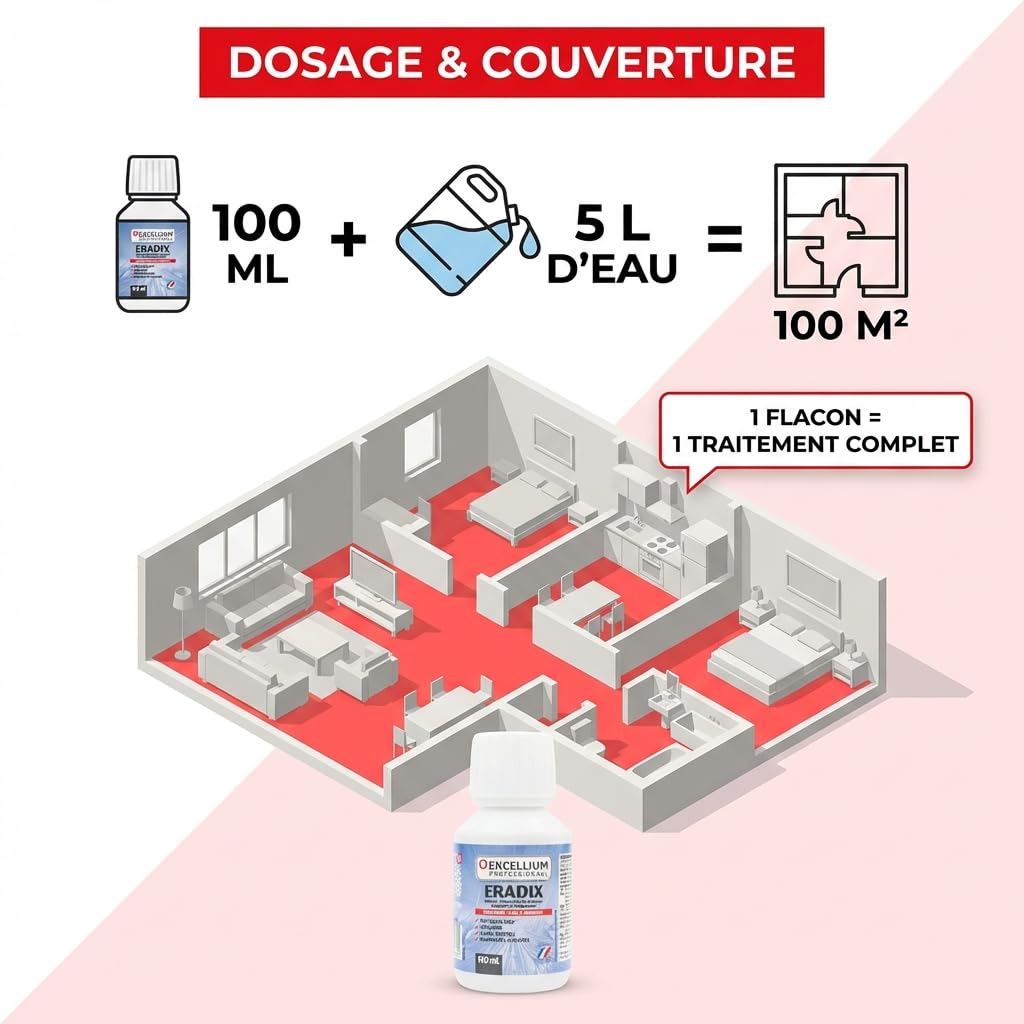 Excellium Eradix insecticide concentré 100ml choc rémanent