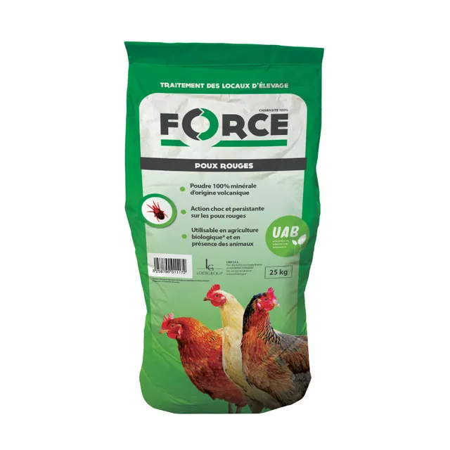Phobi Force Red Mites poudre minérale 25 kg choc