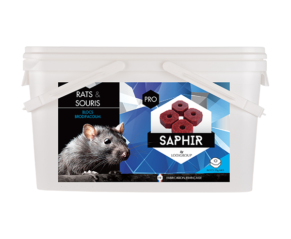 Phobi Saphir Block raticide blocs 10 kg brodifacoum