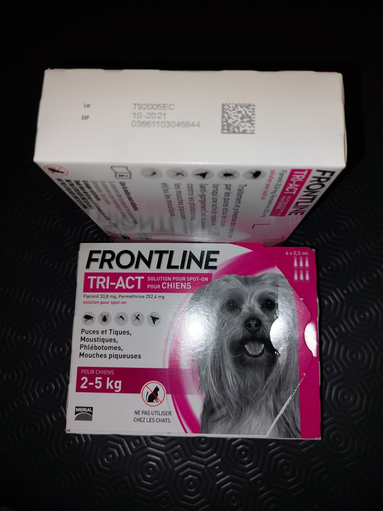 Frontline Tri-Act XS pipettes chien 2-5 kg 6 pipettes 5 parasites