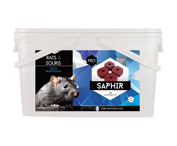 Phobi Saphir Block raticide blocs 10 kg brodifacoum