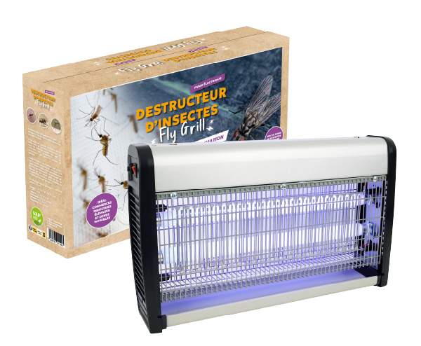 Aurodil Fly Grill destructeur d'insectes électrique 2 lampes LED