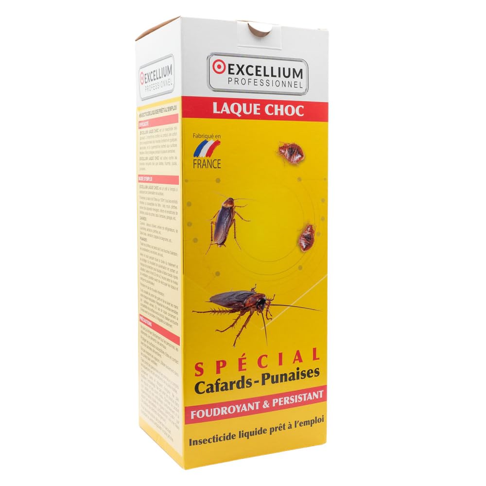 Excellium Laque Choc insecticide cafards punaises 500ml choc