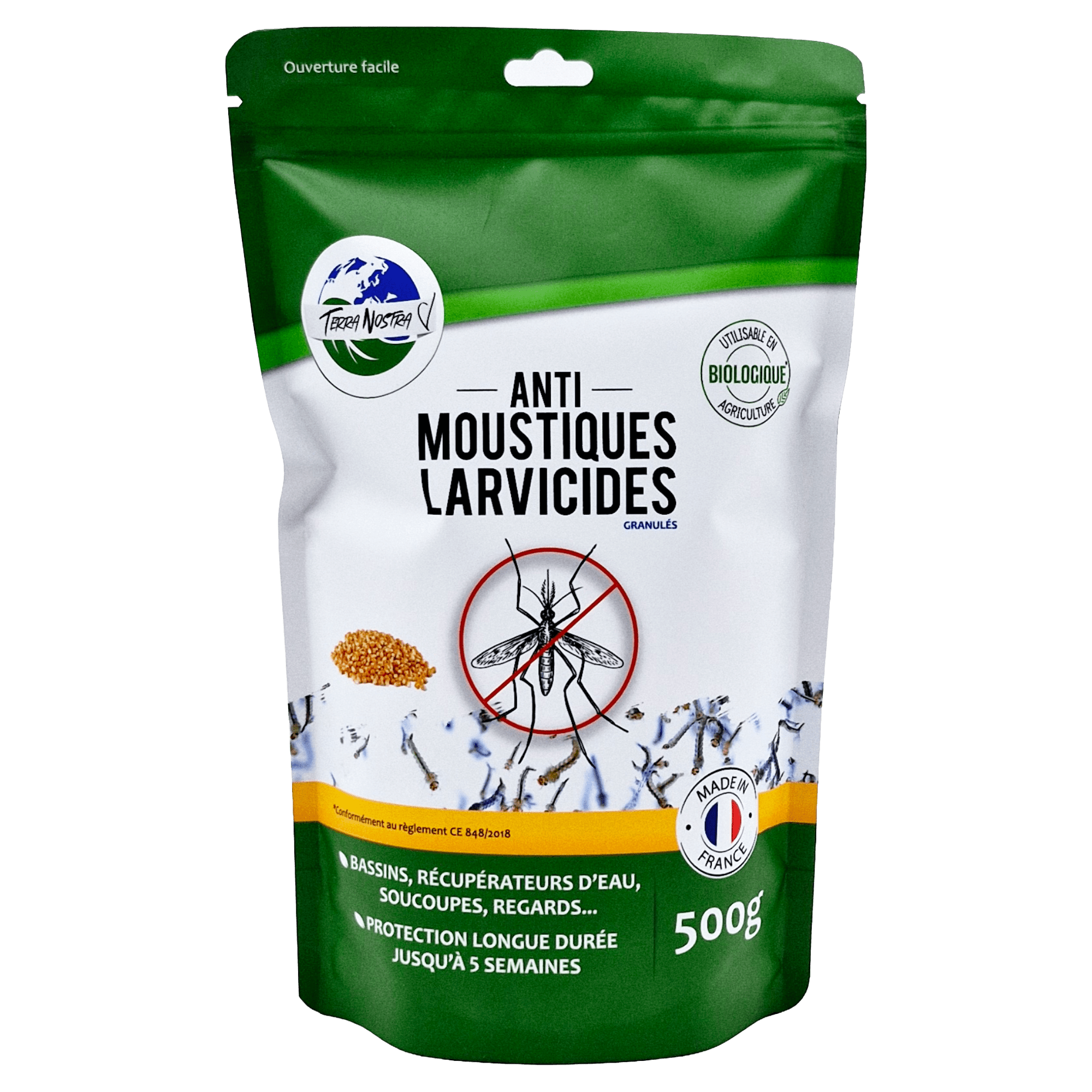 Terra Nostra Larvicides anti-moustiques granulés 50g