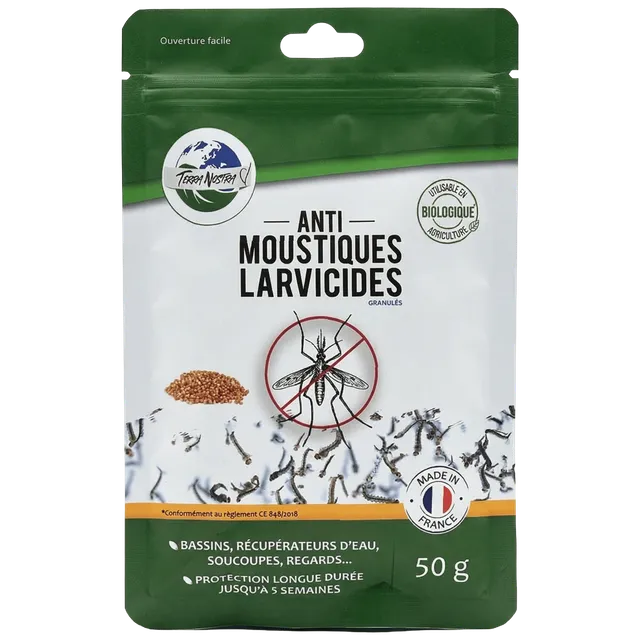 Terra Nostra Larvicides anti-moustiques granulés 50g