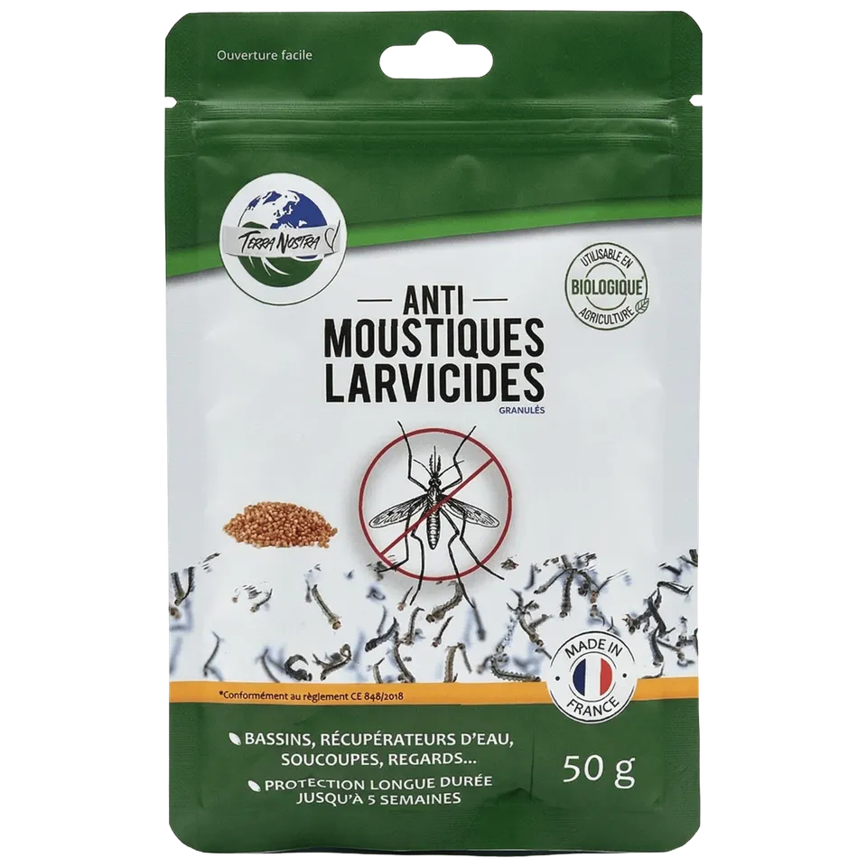 Terra Nostra Larvicides anti-moustiques granulés 50g