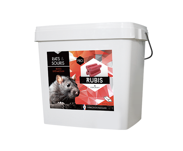 Phobi Rubis blocs raticide 10 kg anti-souris et rats