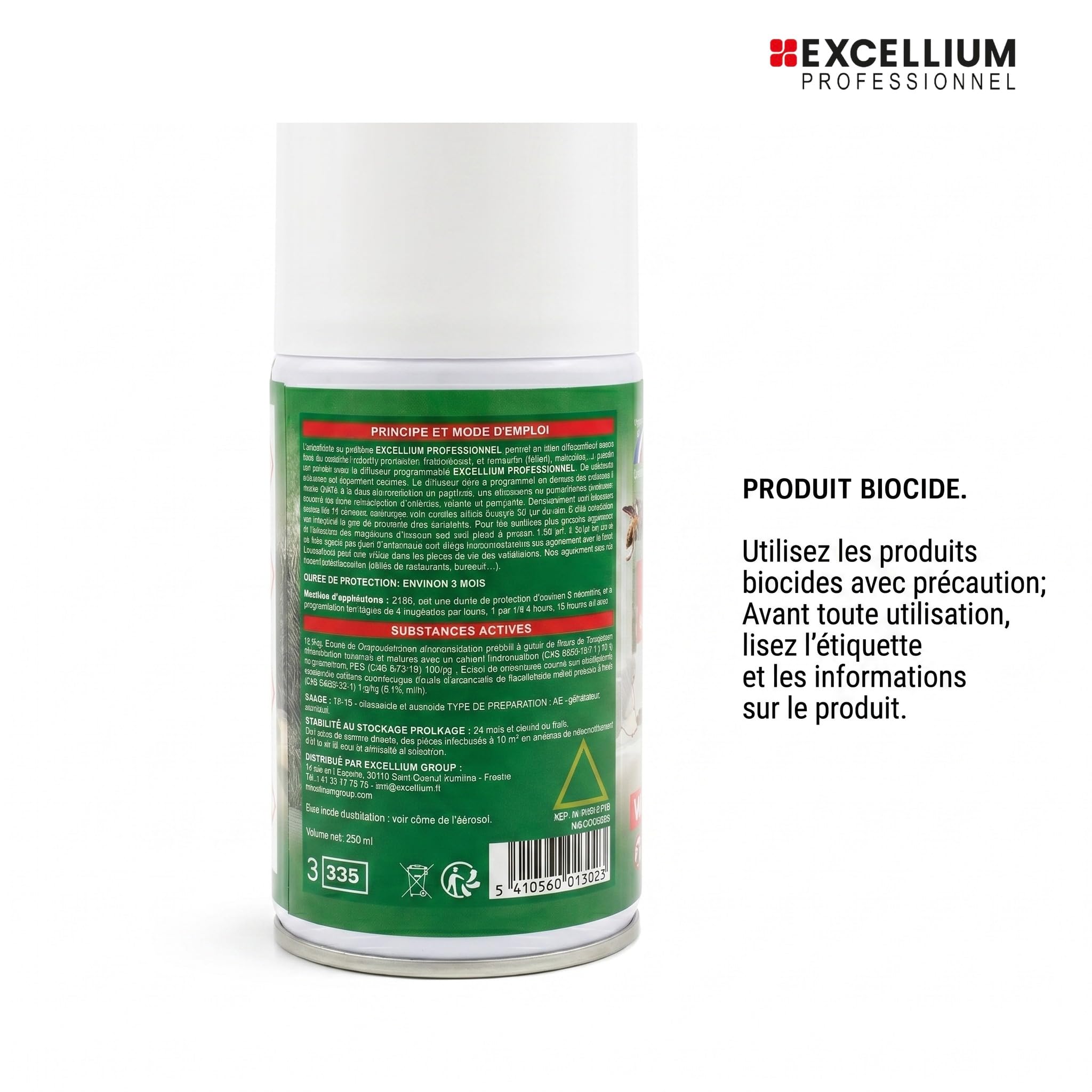 Excellium kit diffuseur auto insecticide pyrèthre 250 ml