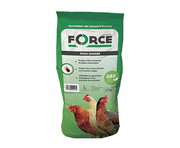 Aurodil Force I3325 insecticide poux rouges 25 kg