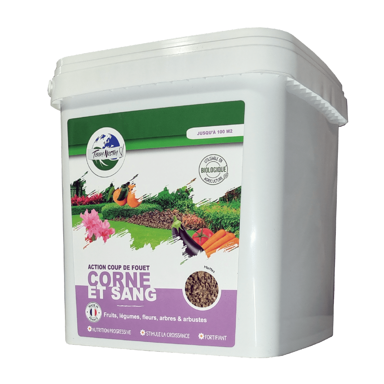 Terra Nostra Corne et Sang engrais 800g naturel coup de fouet