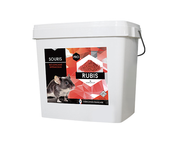 Phobi Rubis blé concassé appât rats 10 kg difénacoum