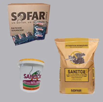 Ratunion Sanitox raticide avoine décortiquée