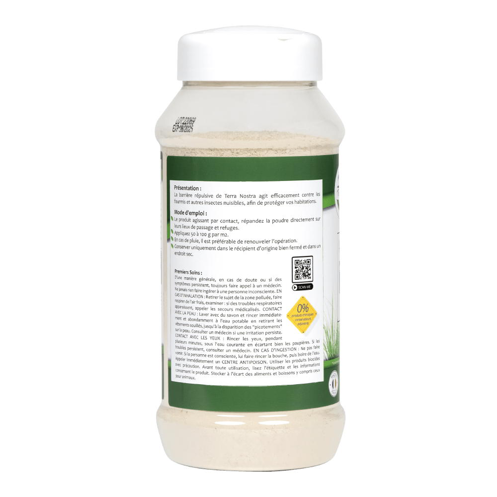 Terra Nostra Barrière Répulsive poudre anti-fourmis 300g géraniol