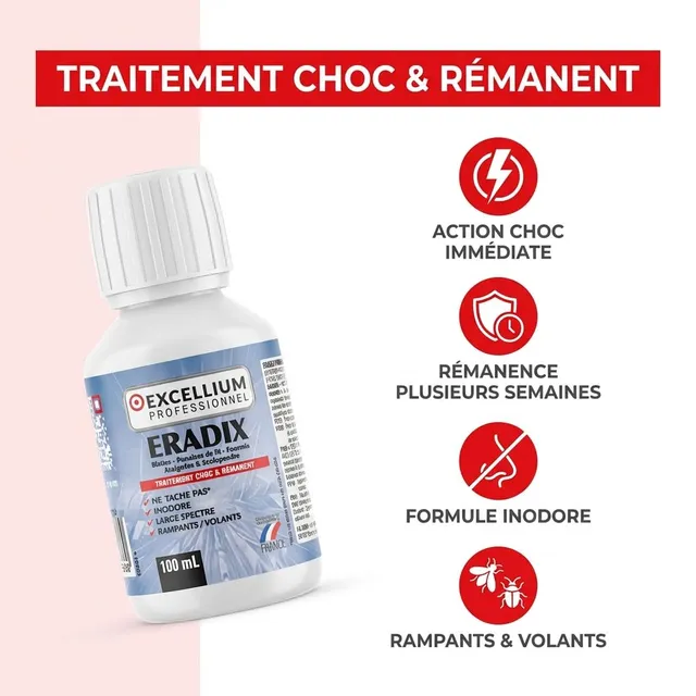 Excellium Eradix insecticide concentré 100ml choc rémanent