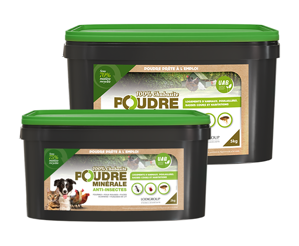 Aurodil Poudre Minérale anti-insectes seau 2kg naturelle