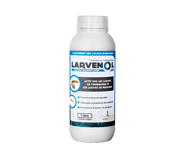 Aurodil Larvenol Caps NG larvicide concentré 1 L mouches